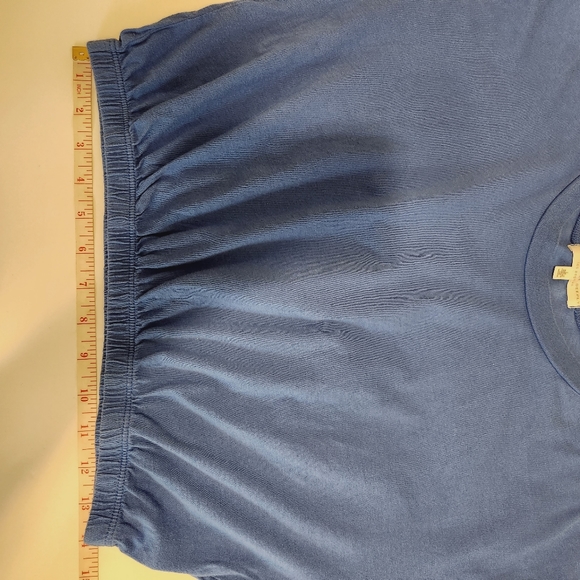 Truly Madly Deeply Blue Short Sleeve Crop Top - Picture 10 of 11